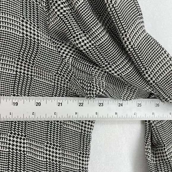 J.Jill Button-Up Shirt Women's Sz LP Black Houndstooth Tunic Collared Relaxed - Picture 3 of 8